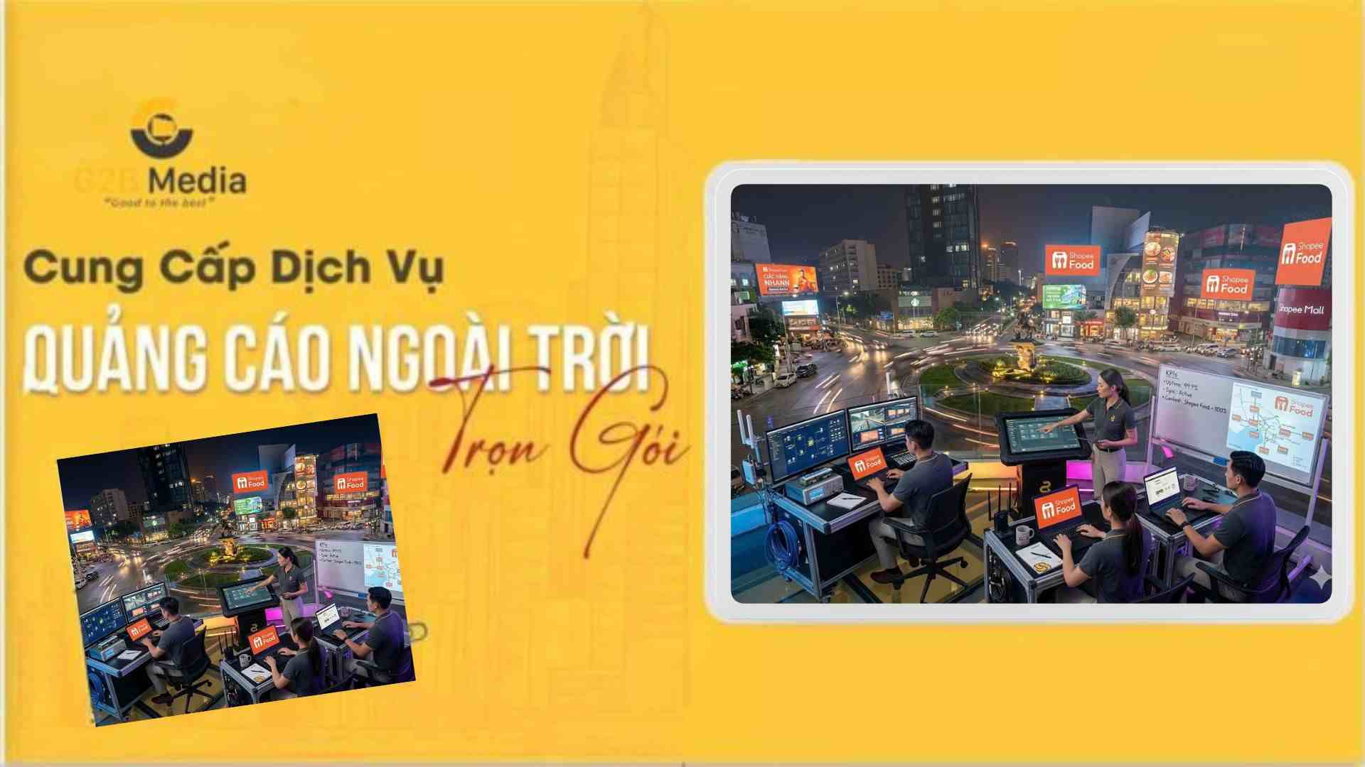 Đơn vị thi công Digital Billboard là gì - Giải pháp quảng cáo ngoài trời từ G2B Media