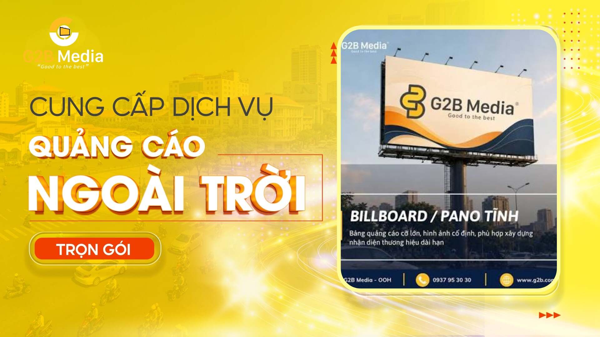 Thiết kế pano quảng cáo.
