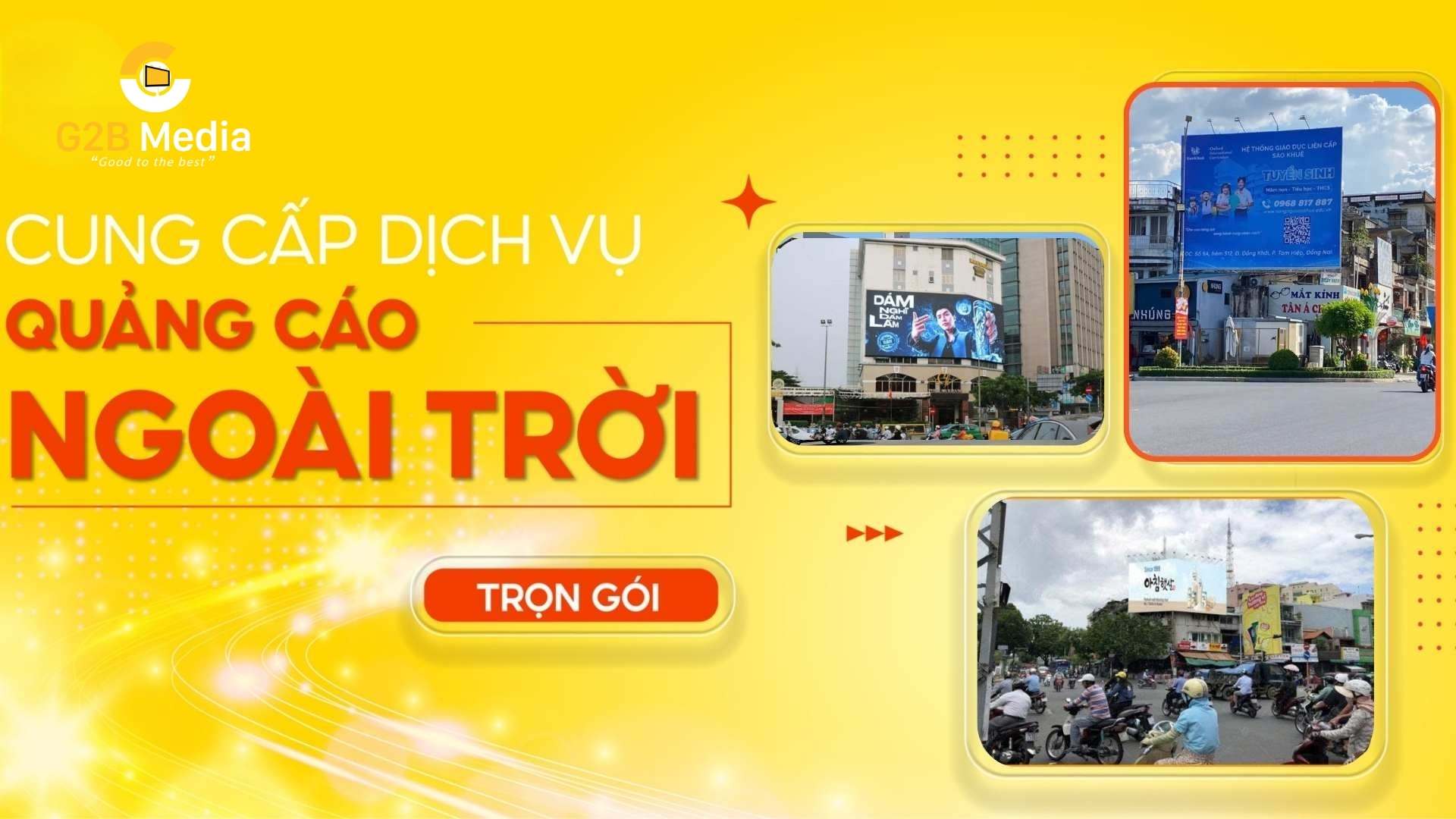 Tổng hợp các dựa án G2B Media thi công pano.