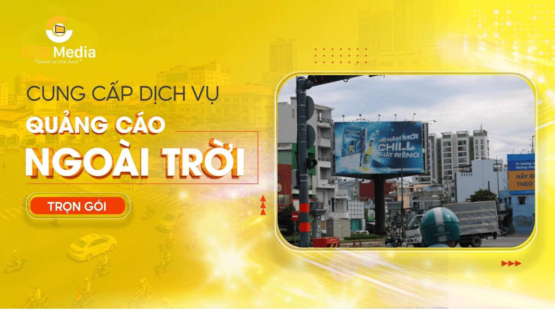 Bảng giá quảng cáo billboard TPHCM năm 2026 do G2B Media thi công thực tế.