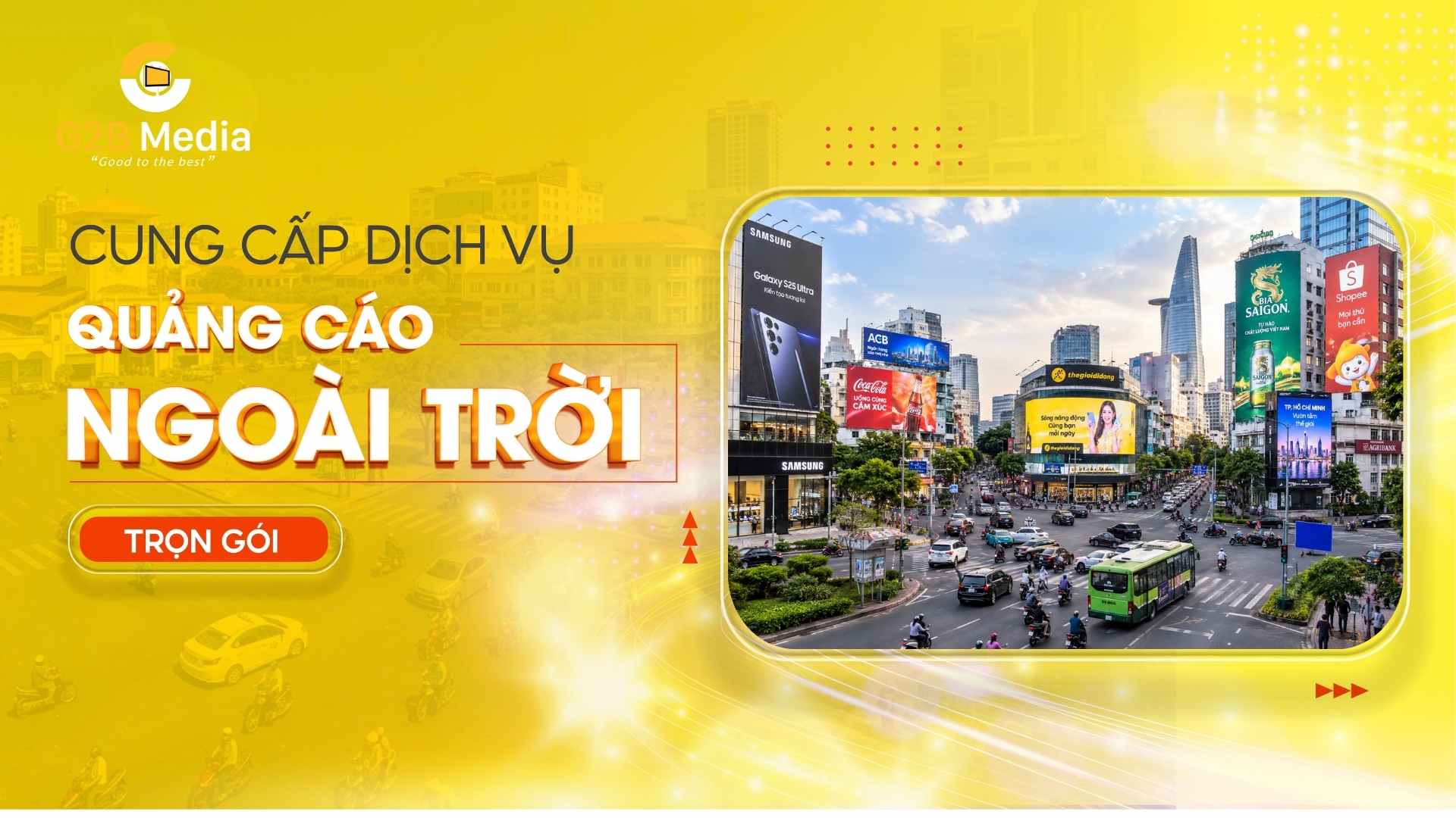 Báo giá cho thuê vị trí đặt biển quảng cáo ngoài trời 2026.