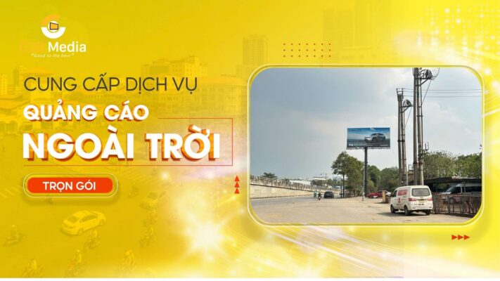 Trụ quảng cáo ngoài trời trên cao tốc, sân bay lớn.