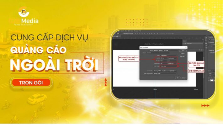 Kích thước billboard trong thiết kế Photoshop.