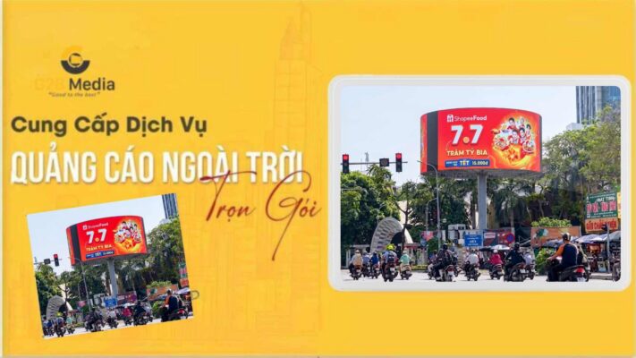 Billboard quảng cáo ngoài trời màn hình led.