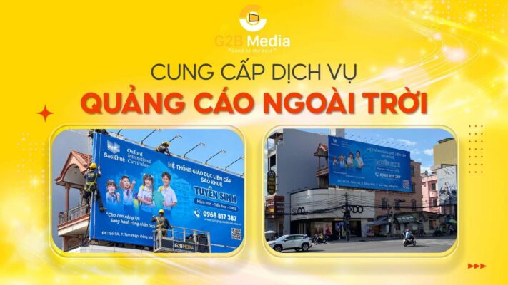 Giá cho thuê treo biển quảng cáo ngoài trời.