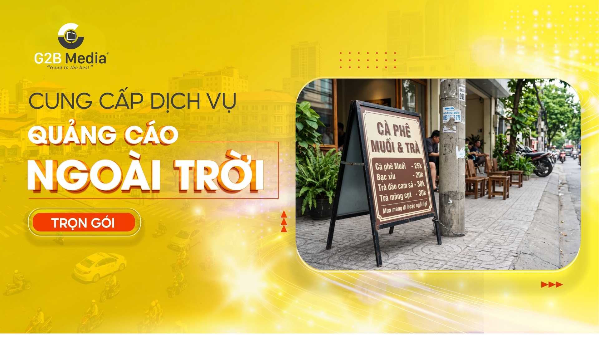 Những biển hiệu quảng cáo ngoài trời vỉa hè chữ A dễ di chuyển.